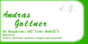 andras gollner business card